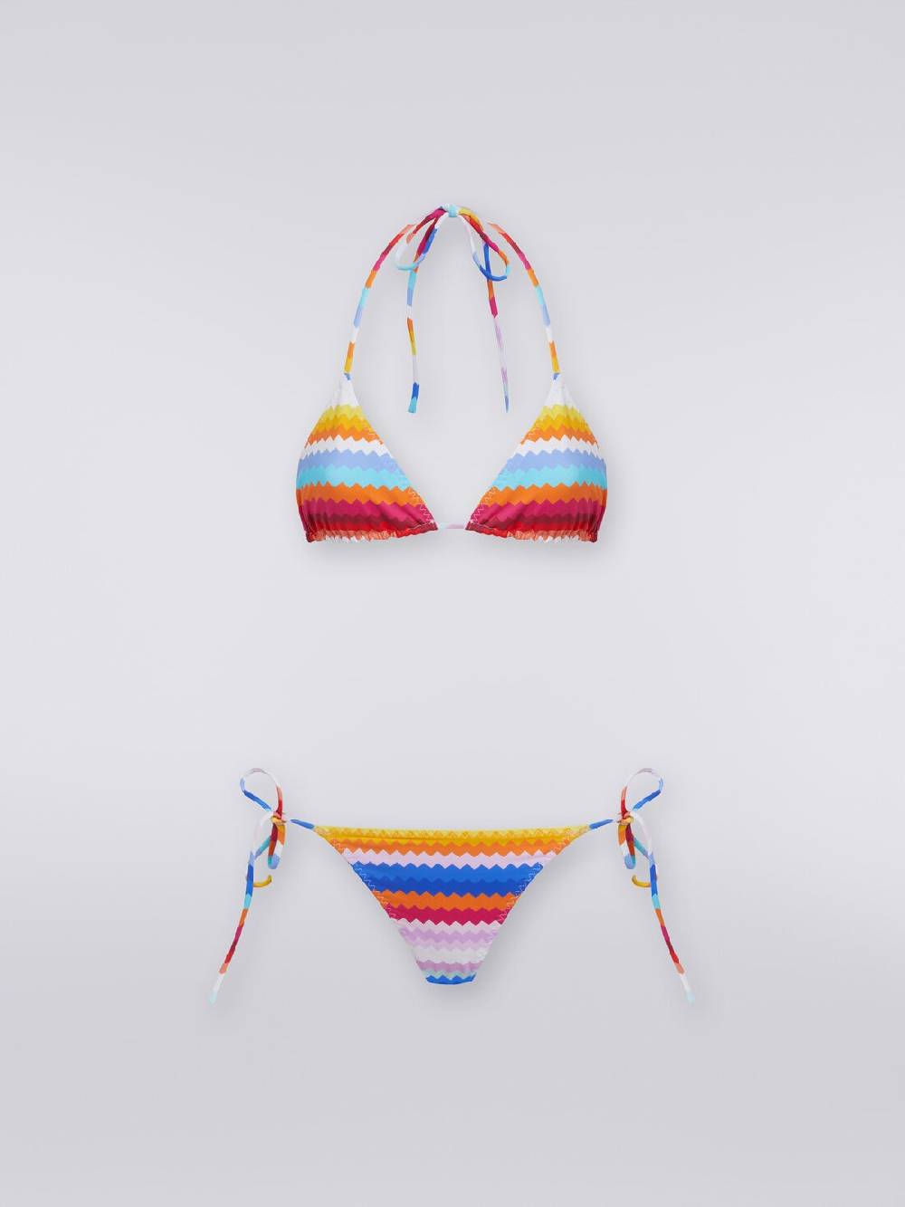 Missoni Bikini in nylon stretch stampa zig zag Pezzi Unici