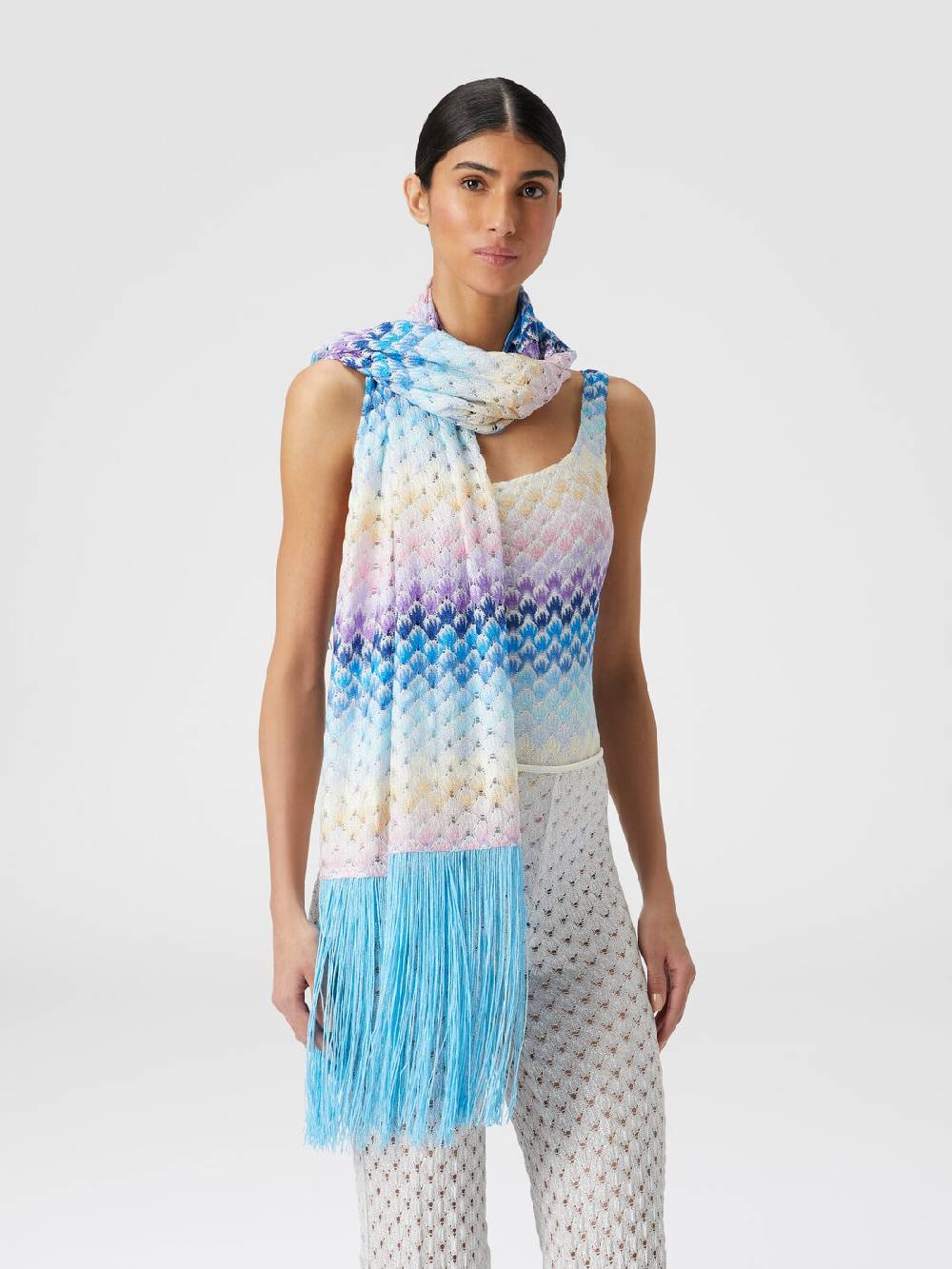Missoni Stola in viscosa lamé Soddisfazione Garantita