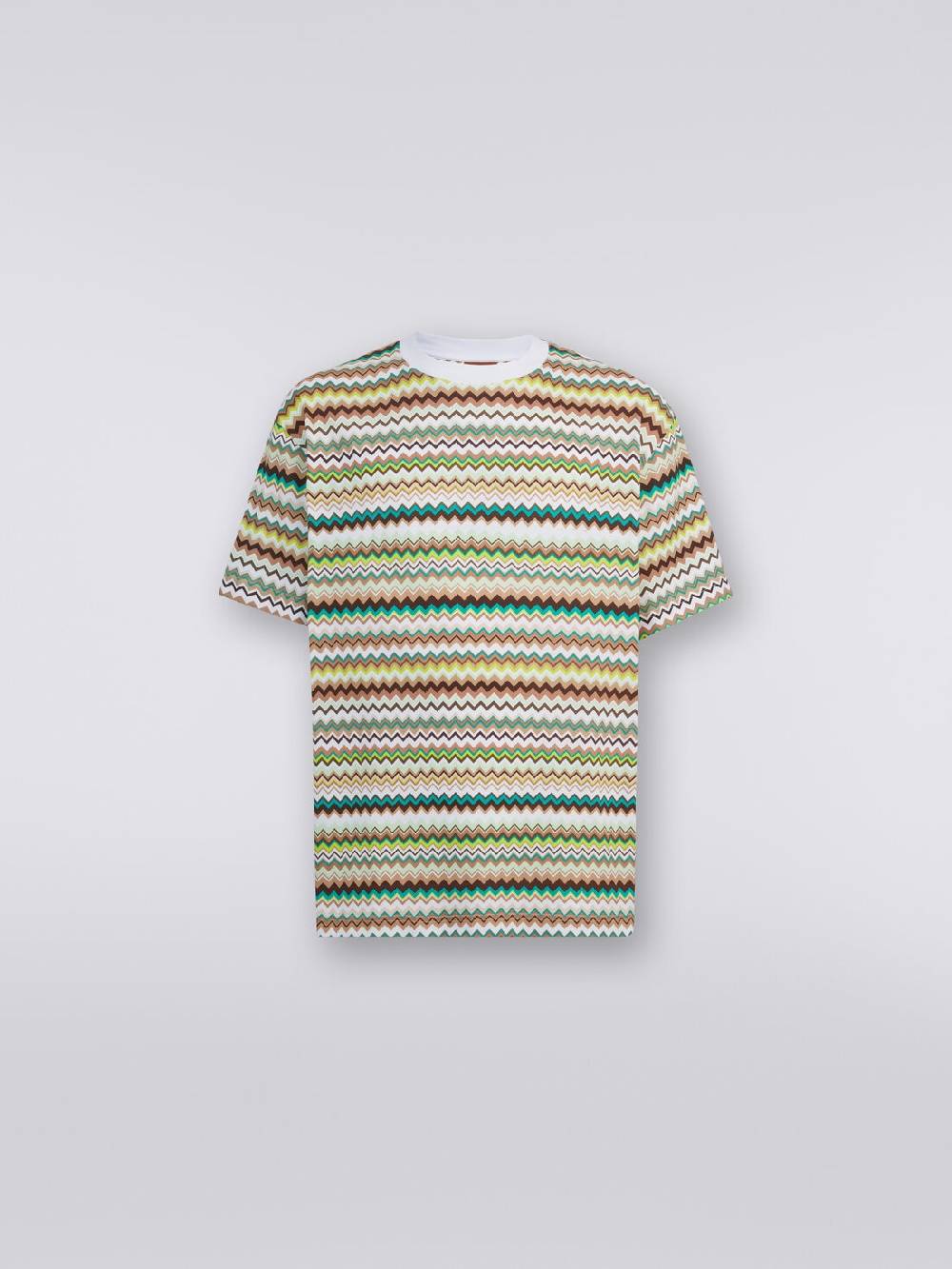 Missoni T-shirt oversize in cotone con stampa zig zag Negozi Online