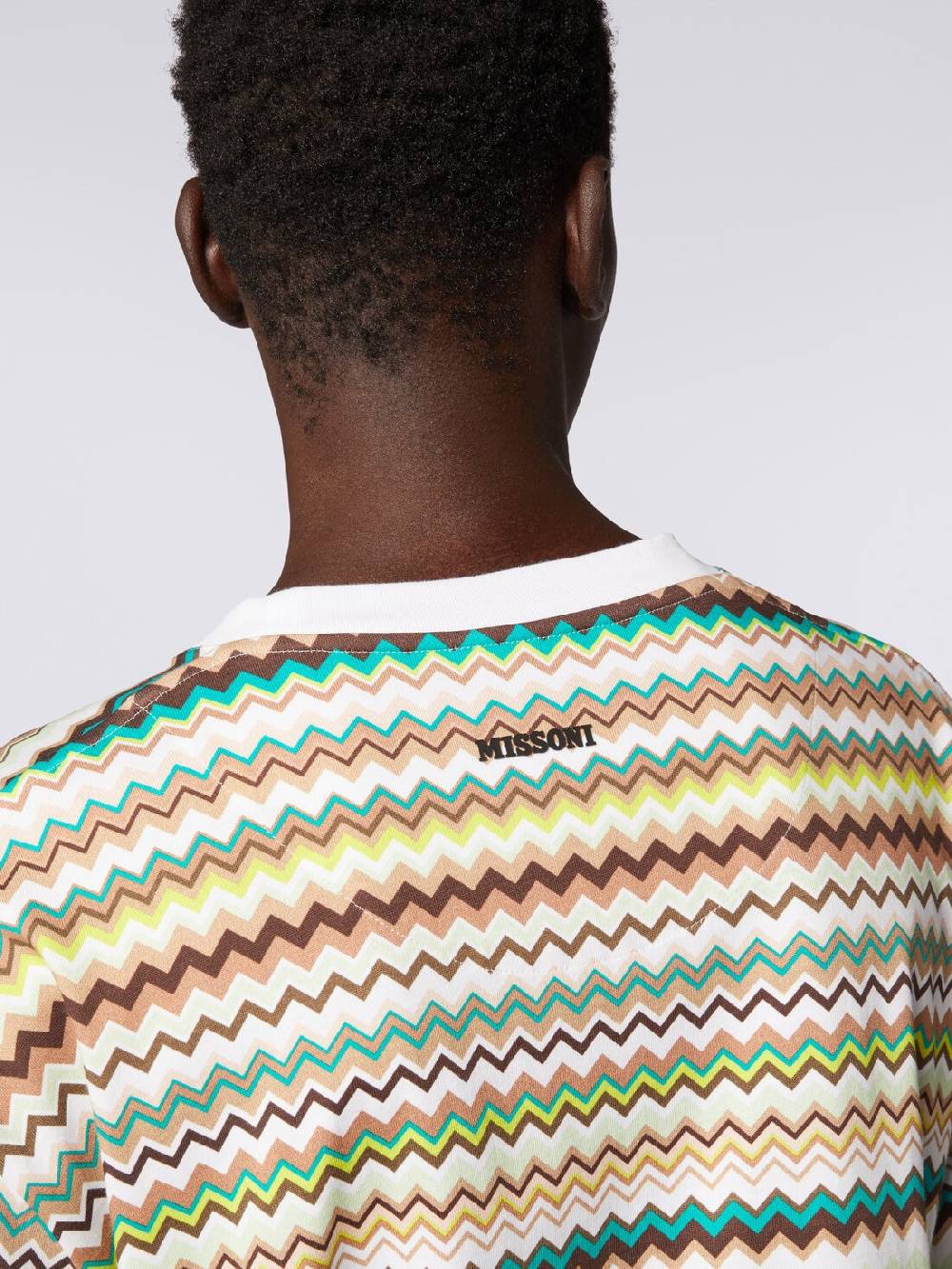 Missoni T-shirt oversize in cotone con stampa zig zag Negozi Online