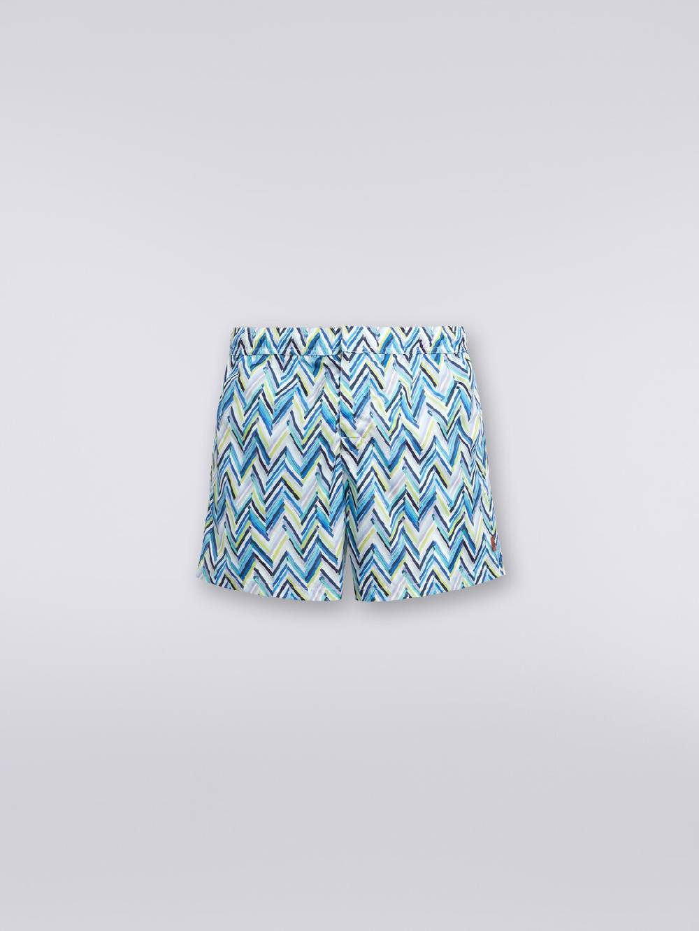 Missoni Boxer mare con stampa zig zag effetto spennellate Soddisfazione Garantita