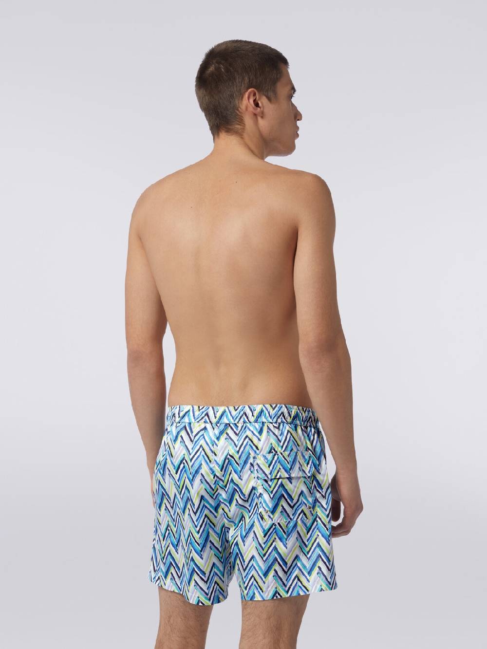 Missoni Boxer mare con stampa zig zag effetto spennellate Soddisfazione Garantita