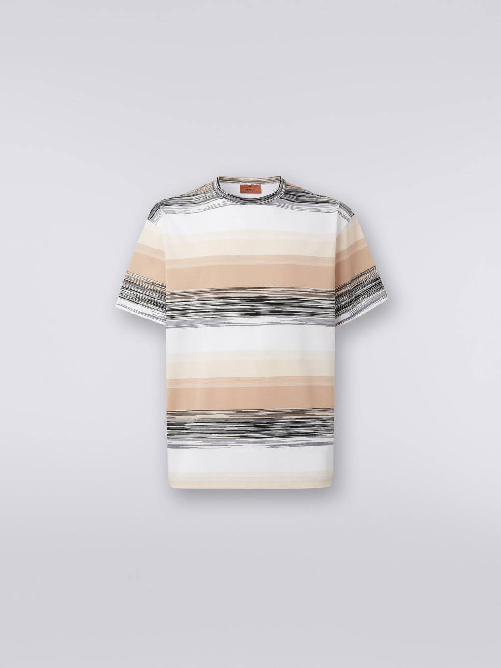 Missoni T-shirt a maniche corte in cotone con inserti fiammati Consegna Veloce