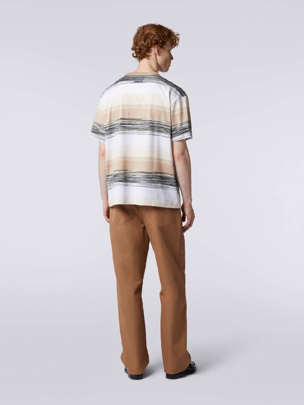 Missoni T-shirt a maniche corte in cotone con inserti fiammati Consegna Veloce