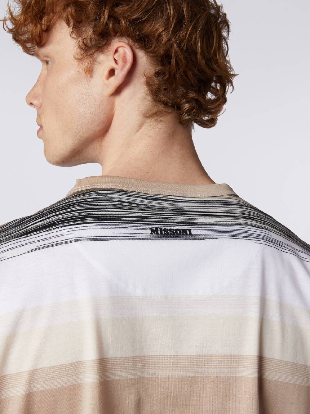Missoni T-shirt a maniche corte in cotone con inserti fiammati Consegna Veloce