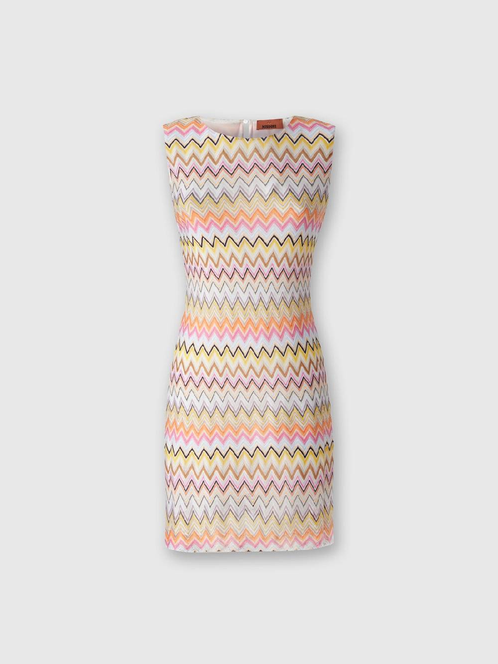 Missoni Mini-abito senza maniche in viscosa zig zag Presa