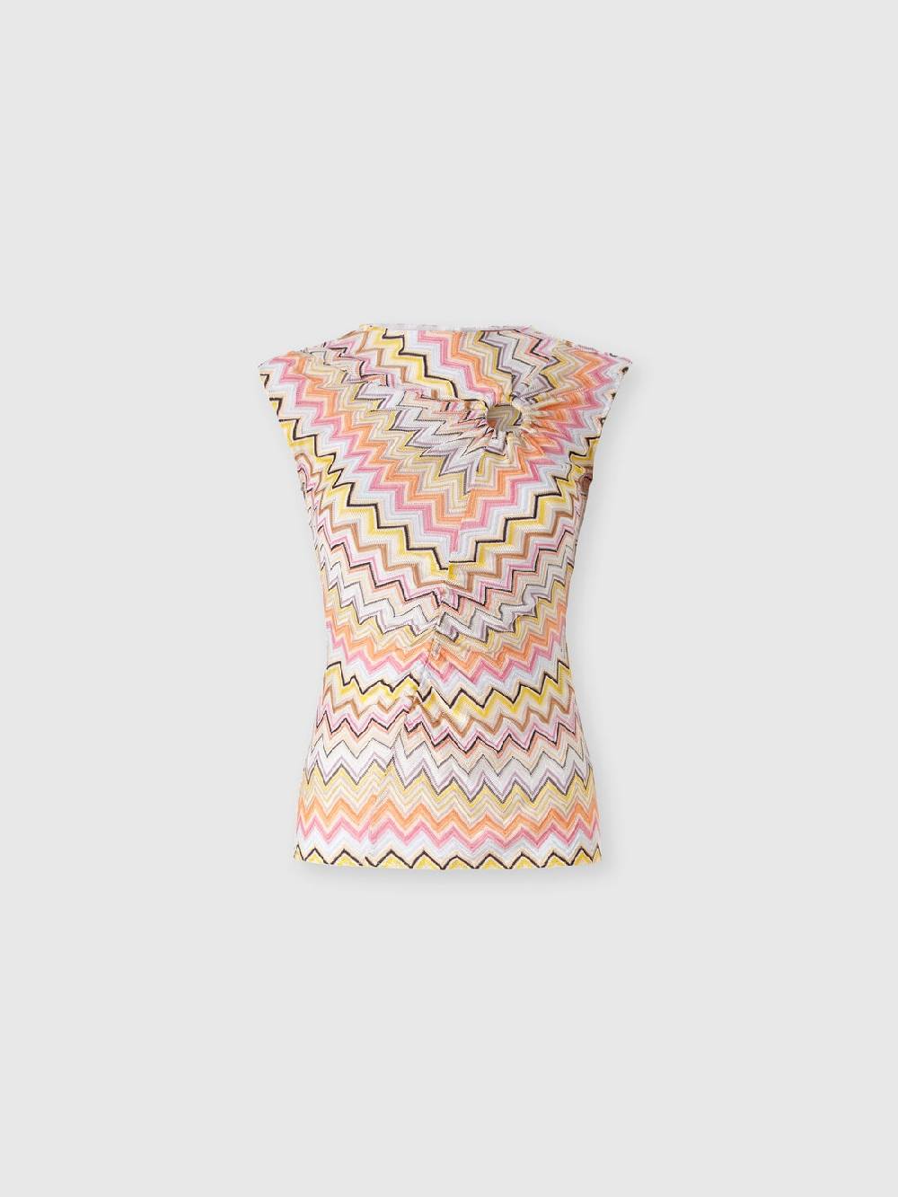 Missoni Top senza maniche con scollatura arricciata Sconto