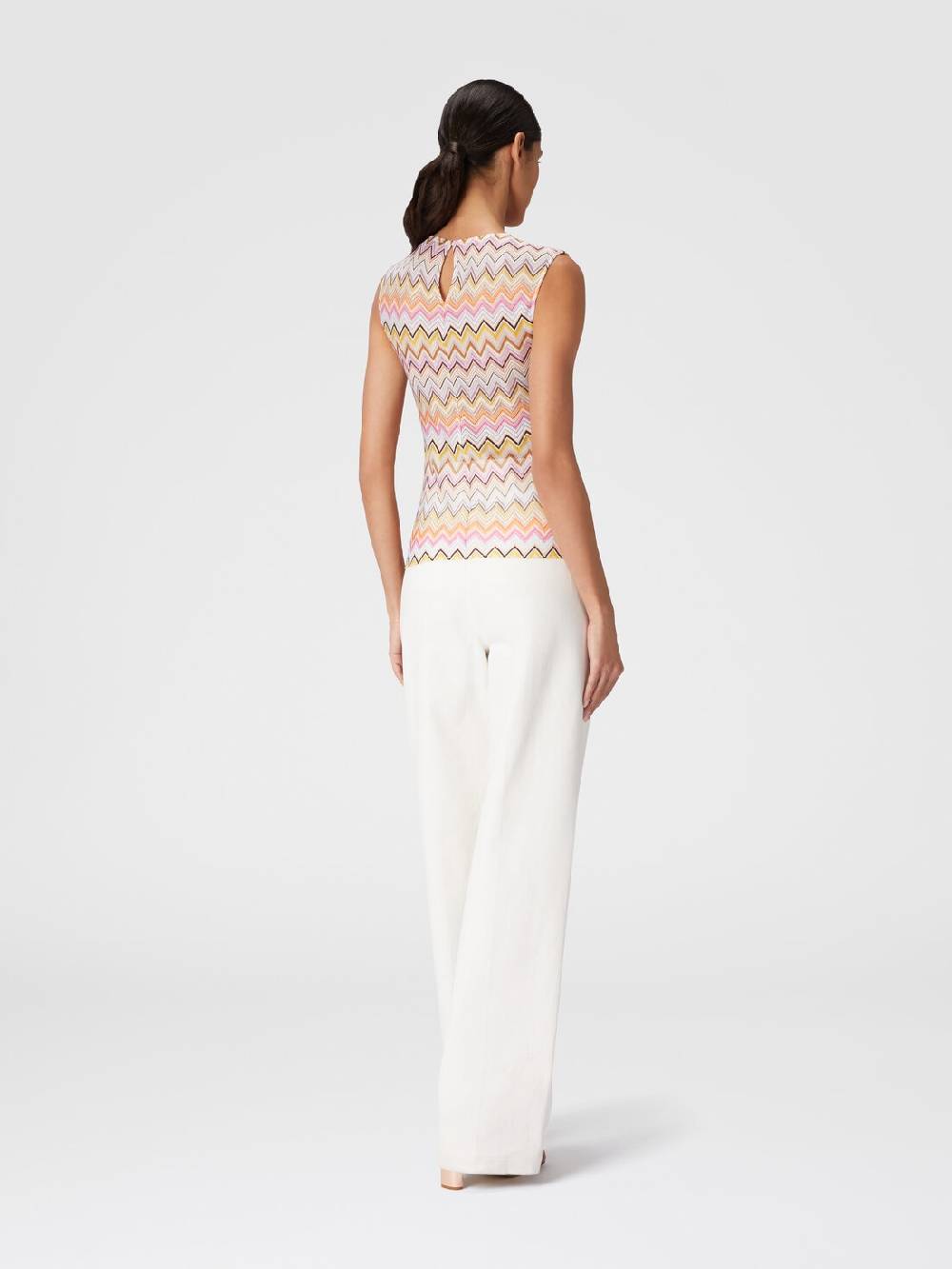 Missoni Top senza maniche con scollatura arricciata Sconto