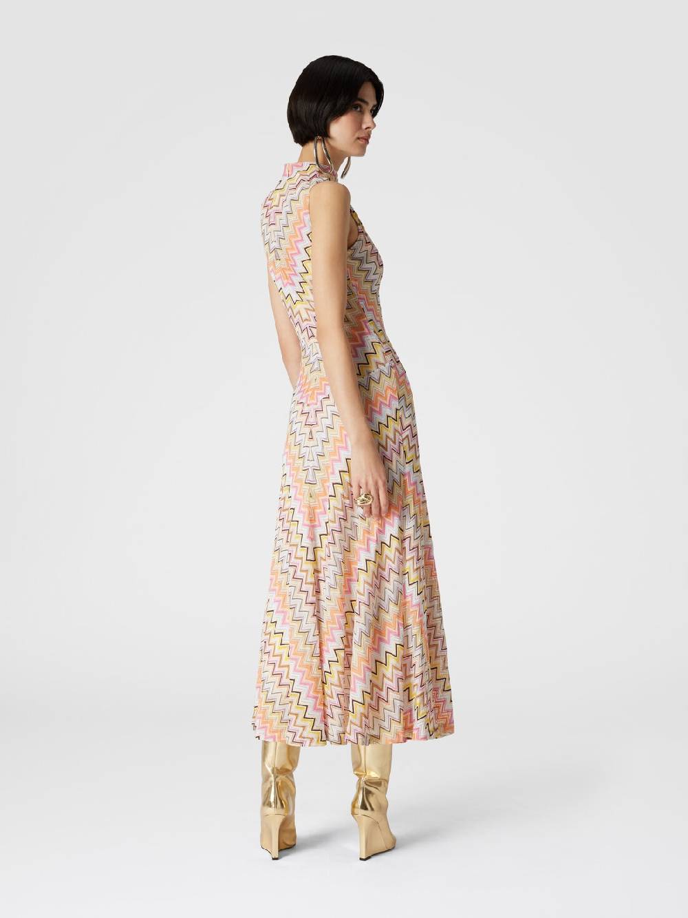 Missoni Abito lungo senza maniche con scollatura arricciata Offerta