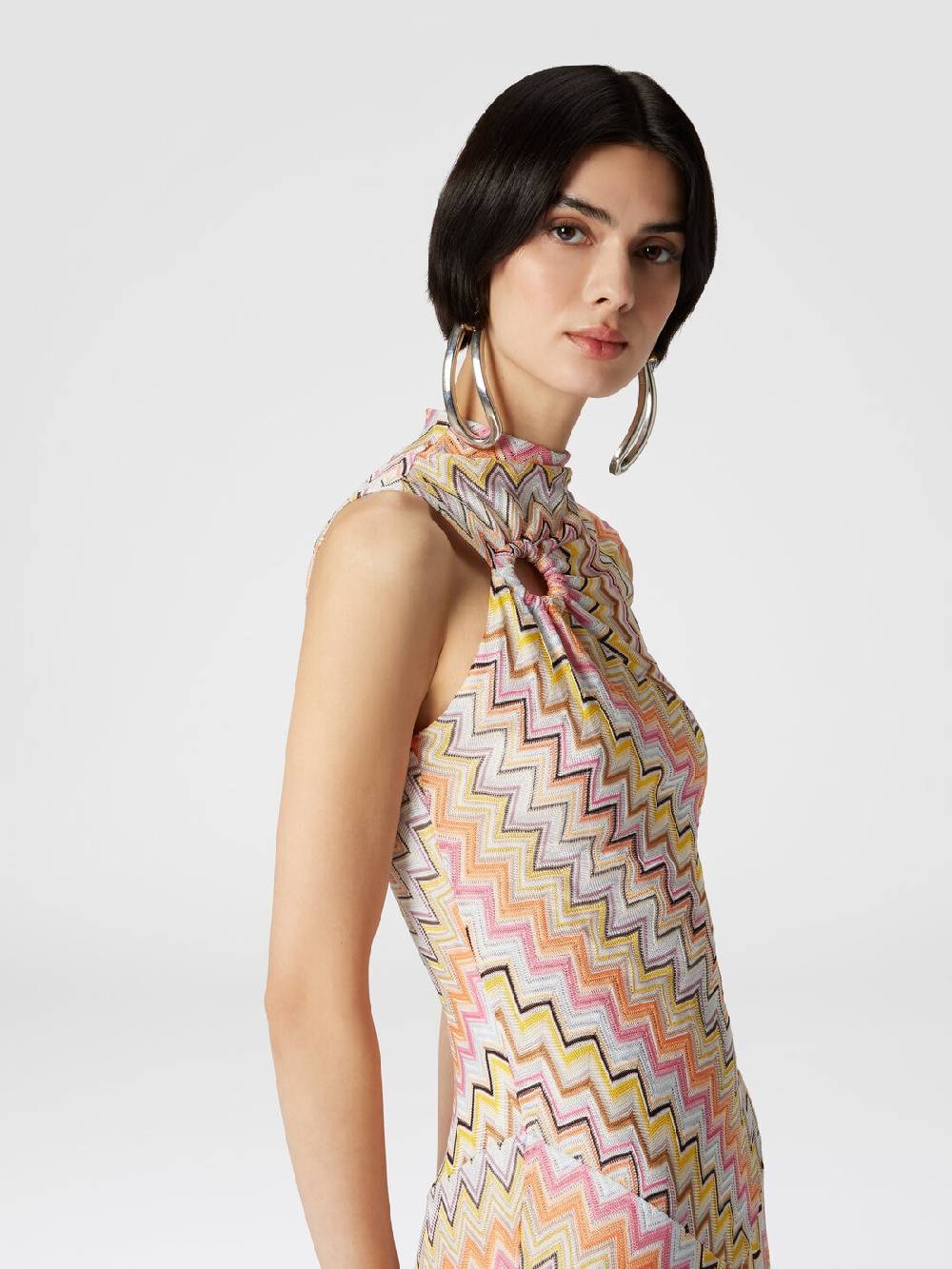 Missoni Abito lungo senza maniche con scollatura arricciata Offerta
