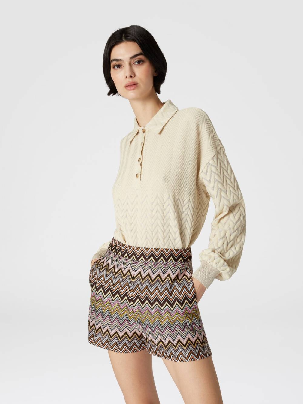 Missoni Shorts in viscosa zig zag Online