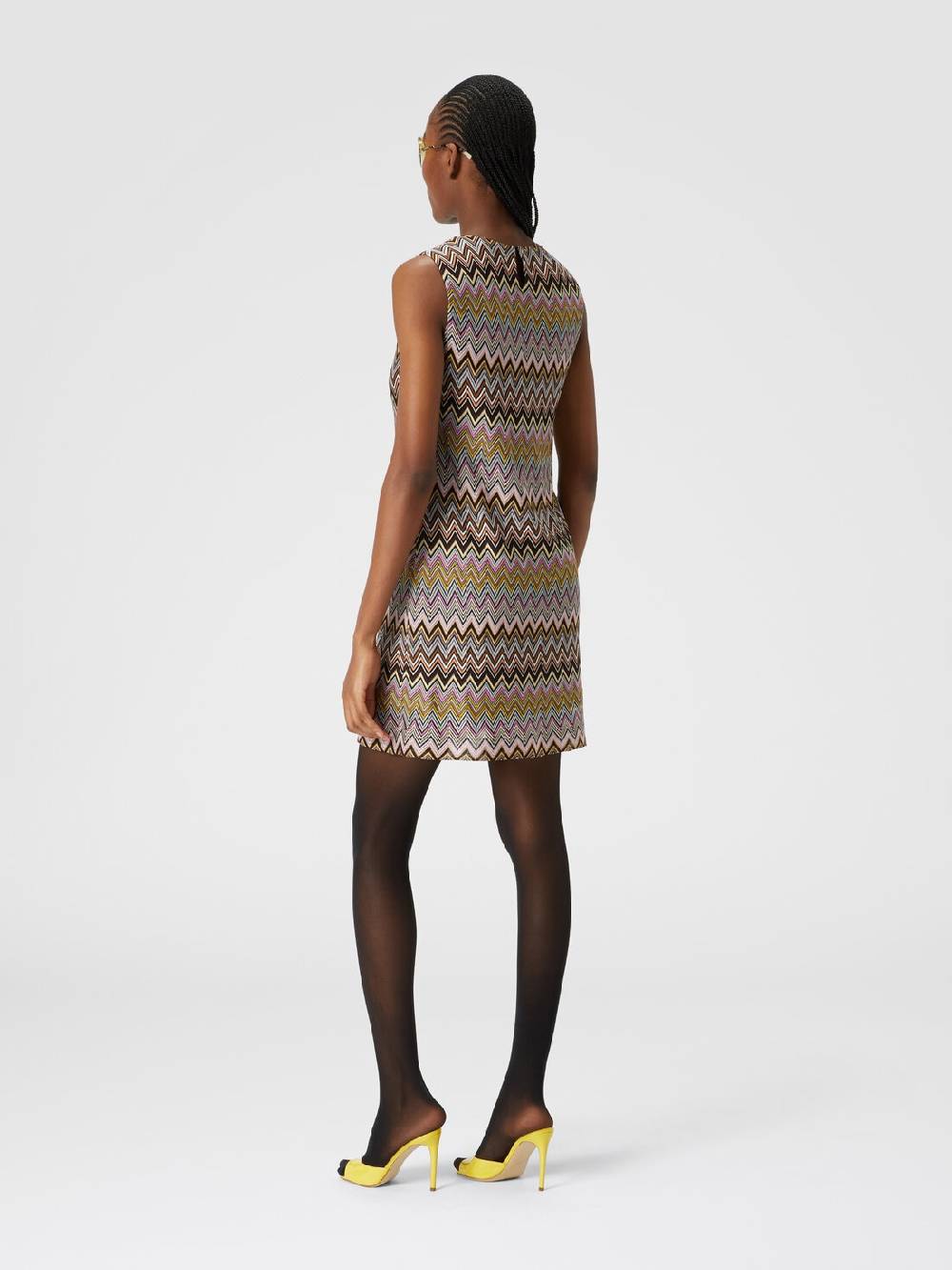 Missoni Mini-abito senza maniche in viscosa zig zag Outlet