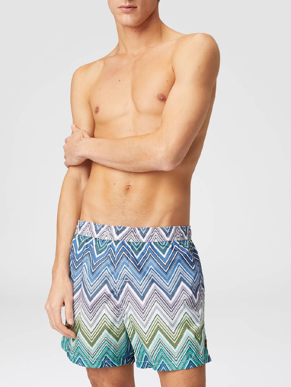 Missoni Boxer mare con stampa macro zig zag Offerte