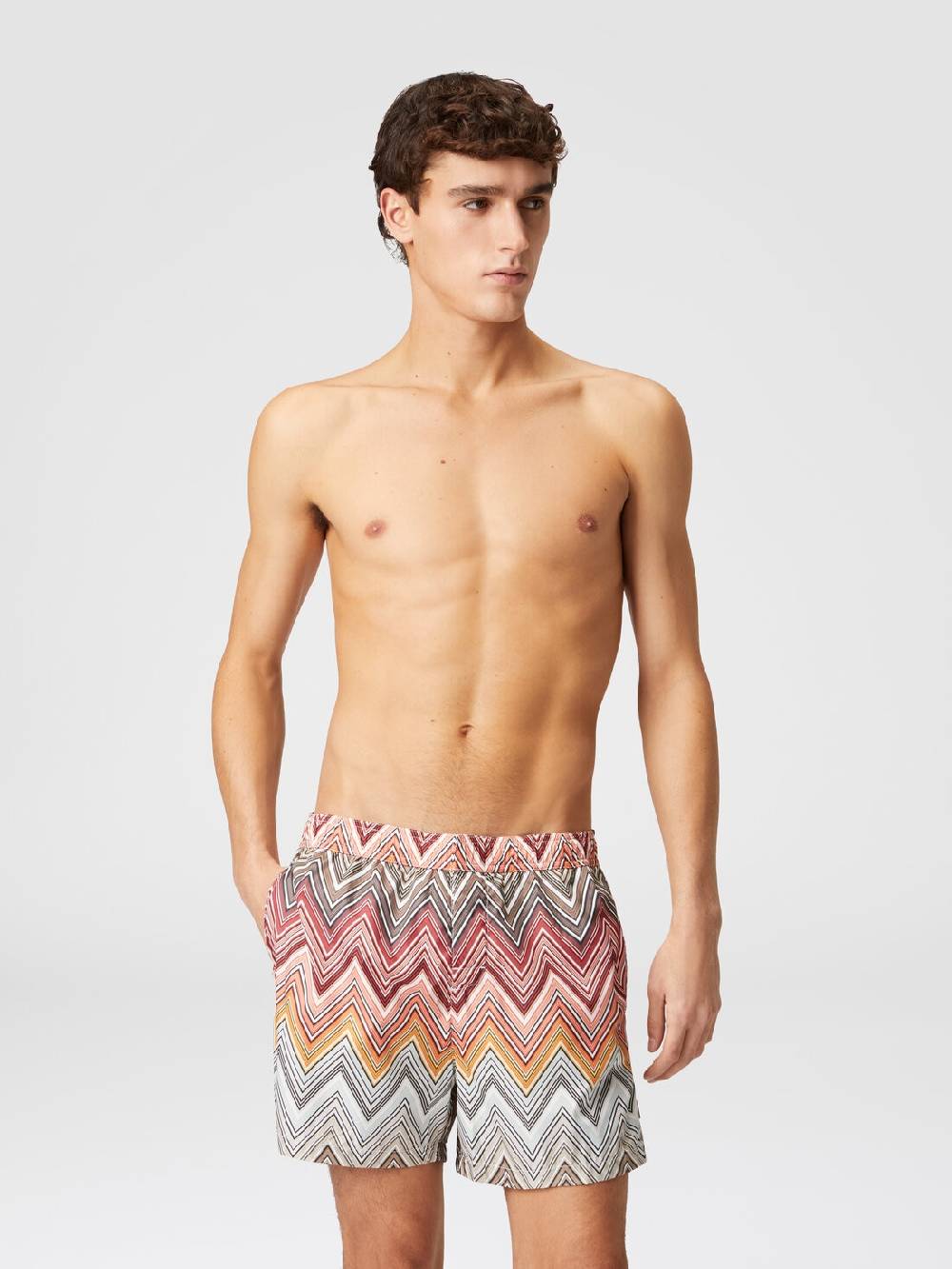 Missoni Boxer mare con stampa macro zig zag