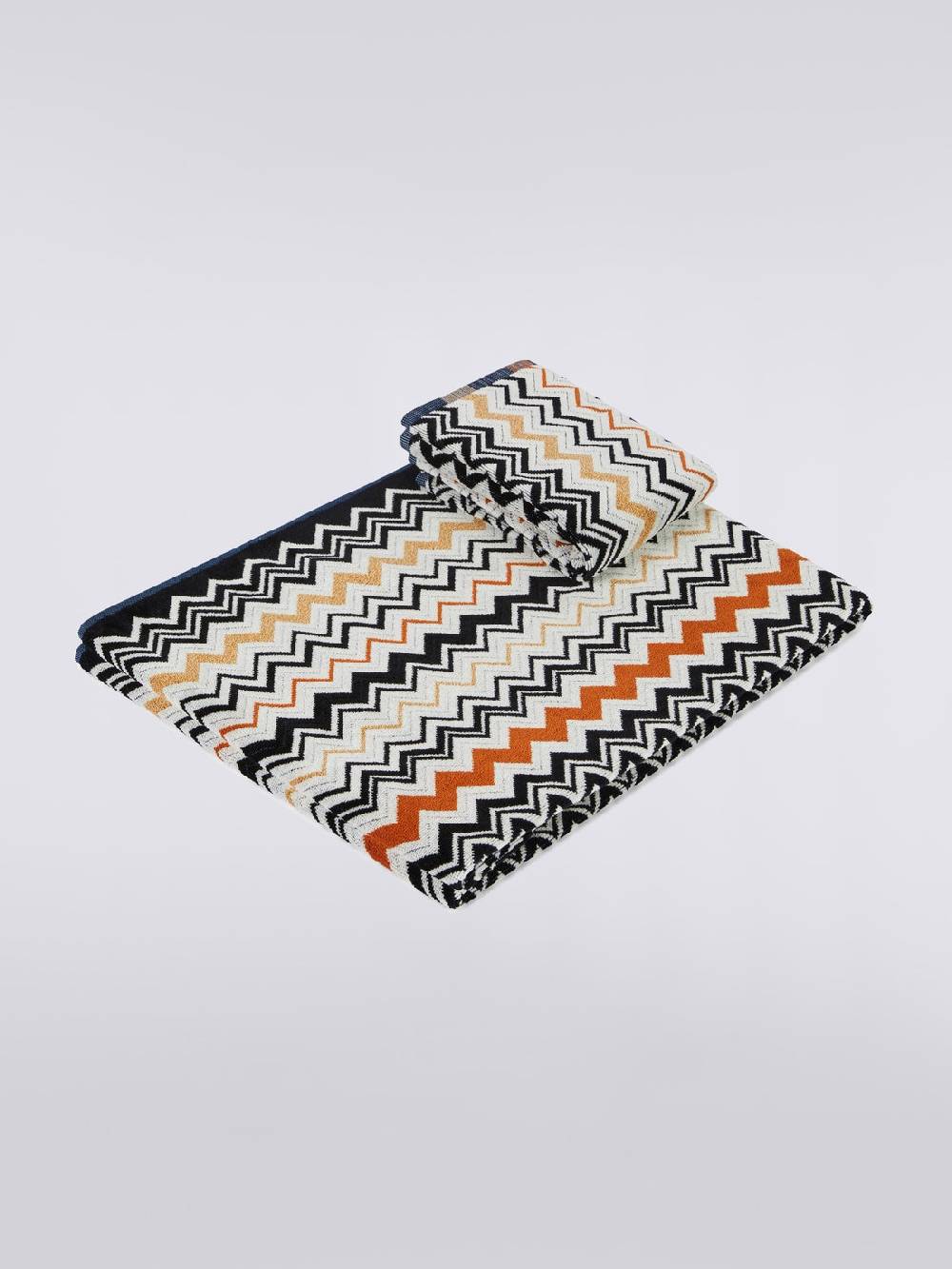Missoni Set 2 pezzi di asciugamani da bagno Bernard in spugna di cotone chevron 2025