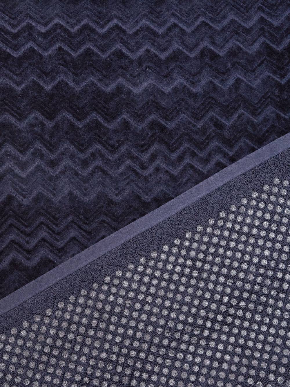 Missoni Tappetino da bagno Chalk 60x90 cm in cotone zig zag Qualità