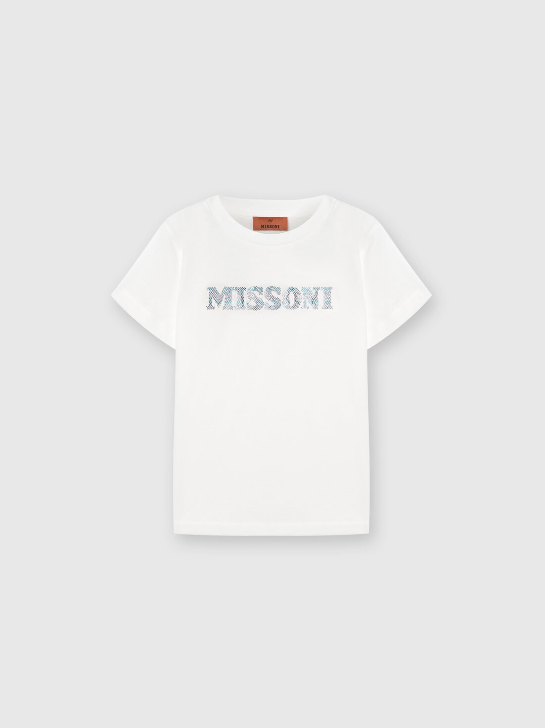 Missoni T-shirt in jersey di cotone logata Prezzo Ridotto