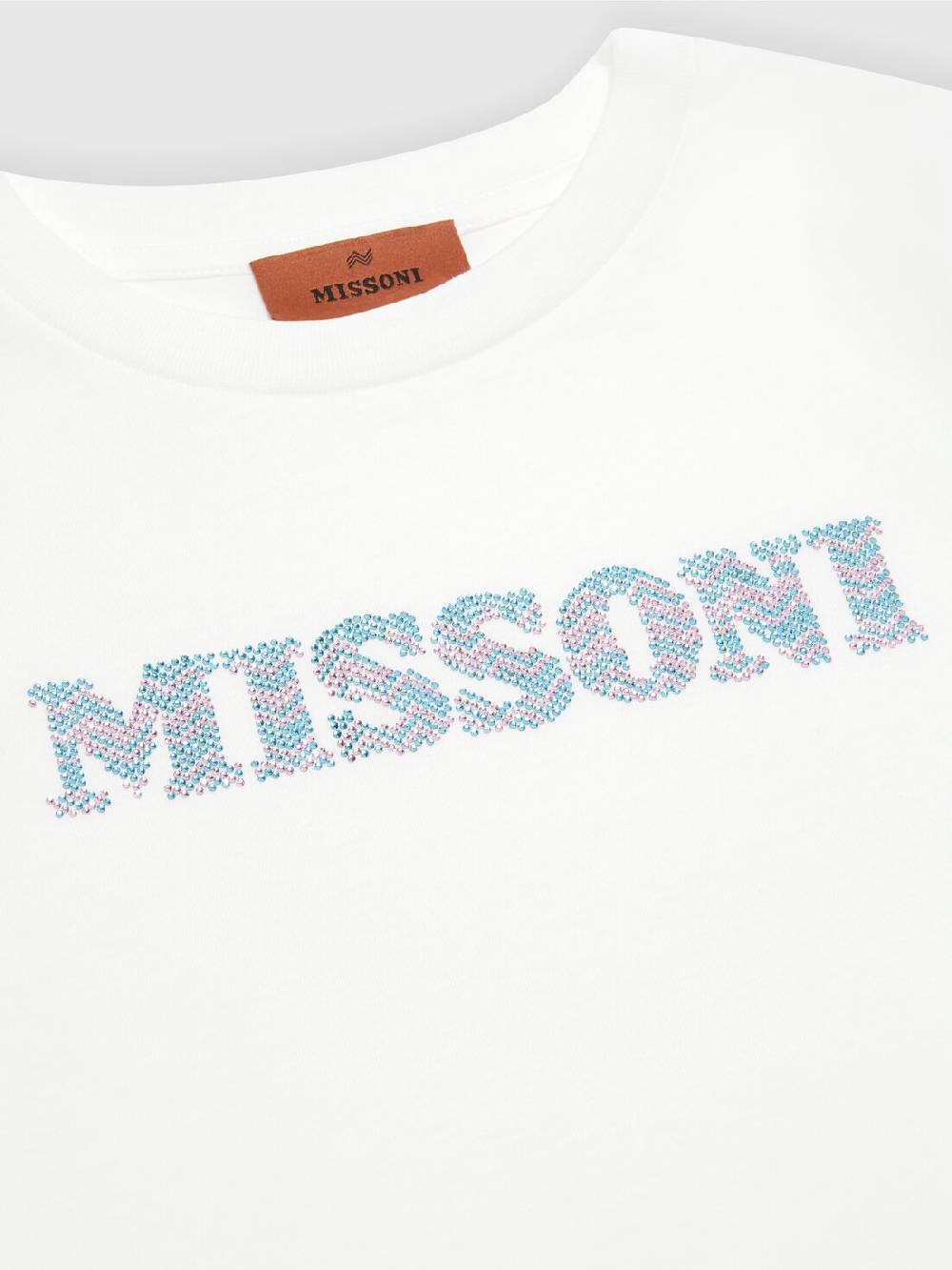 Missoni T-shirt in jersey di cotone logata Prezzo Ridotto