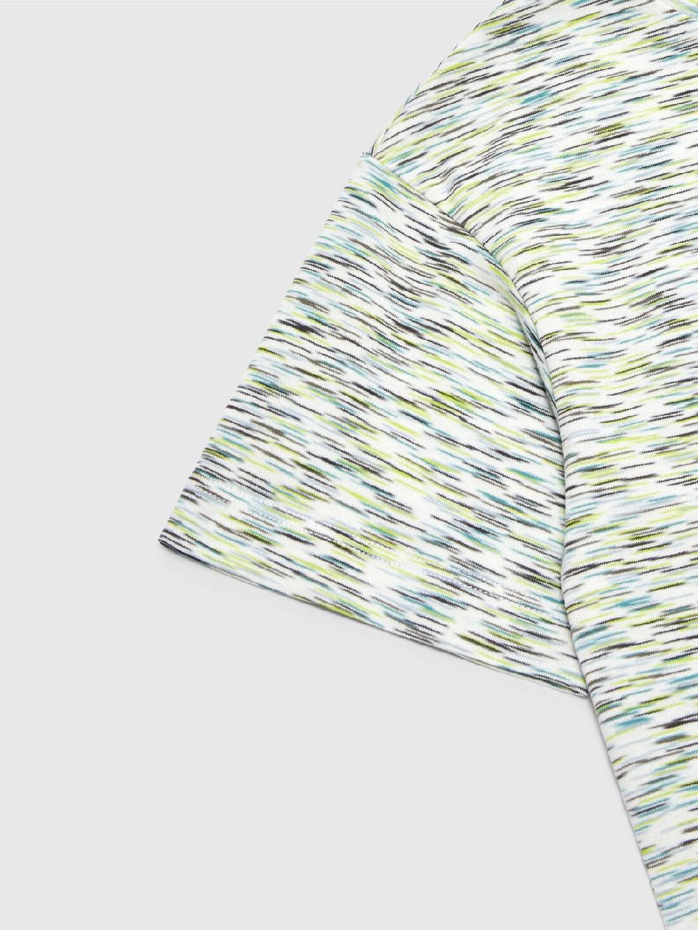 Missoni T-shirt in cotone fiammato con scritta logo Sottocosto