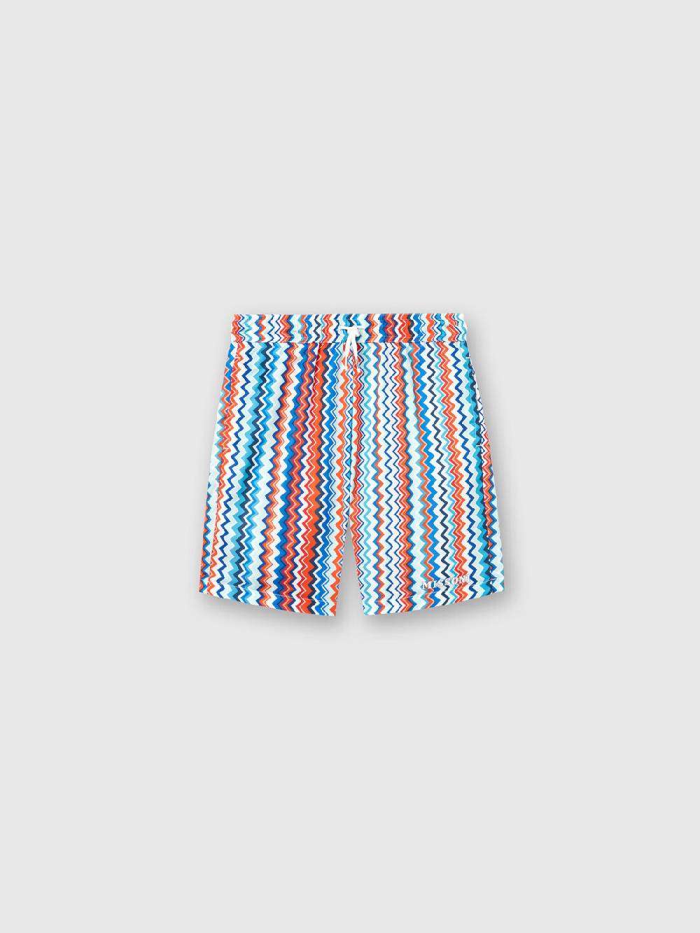 Missoni Boxer mare con stampa zig zag e logo Novità