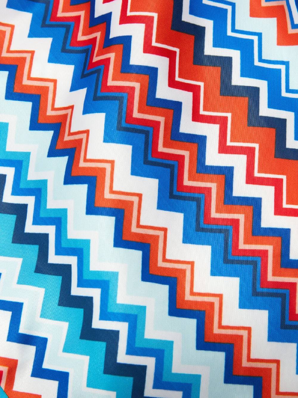 Missoni Boxer mare con stampa zig zag e logo Novità