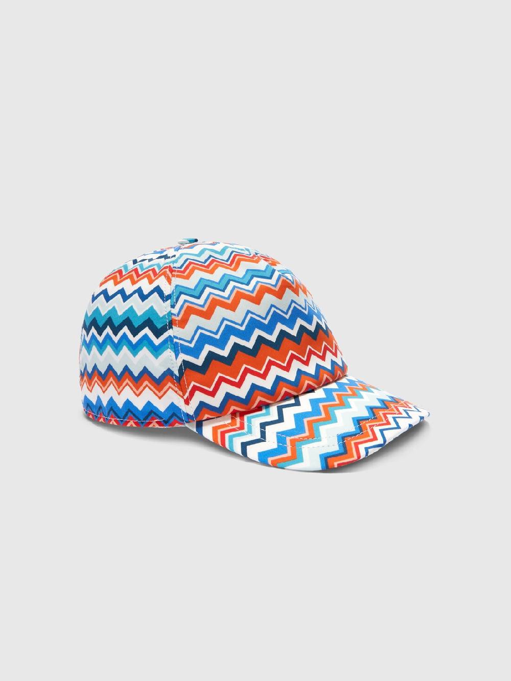 Missoni Cappello con visiera in cotone zig zag Presa
