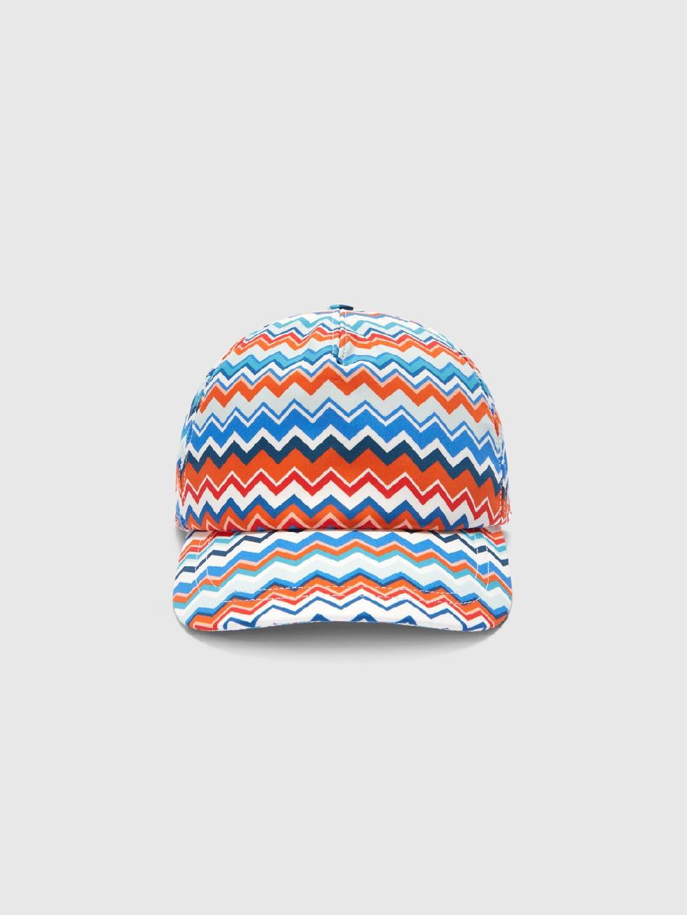 Missoni Cappello con visiera in cotone zig zag Presa