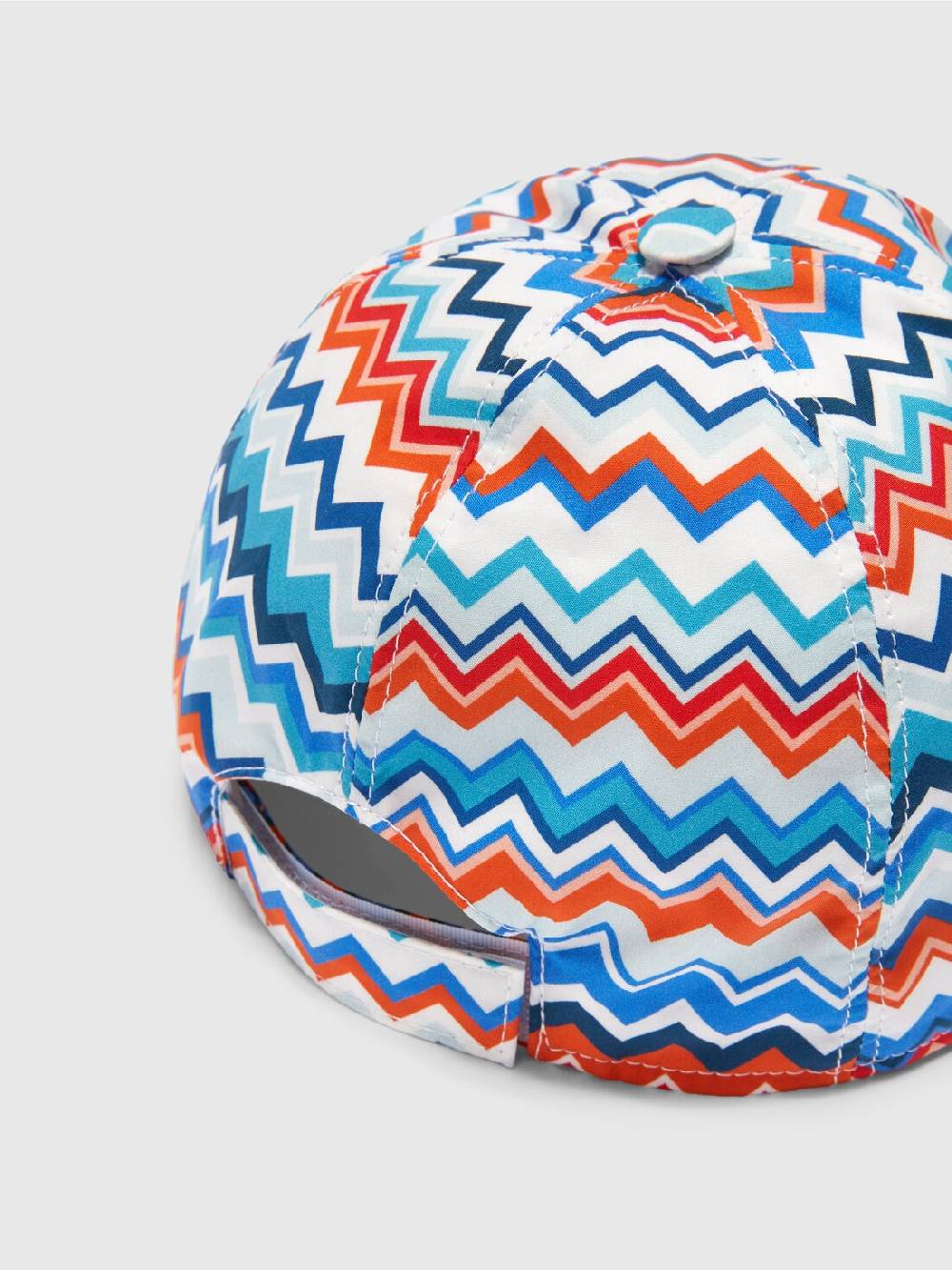 Missoni Cappello con visiera in cotone zig zag Presa