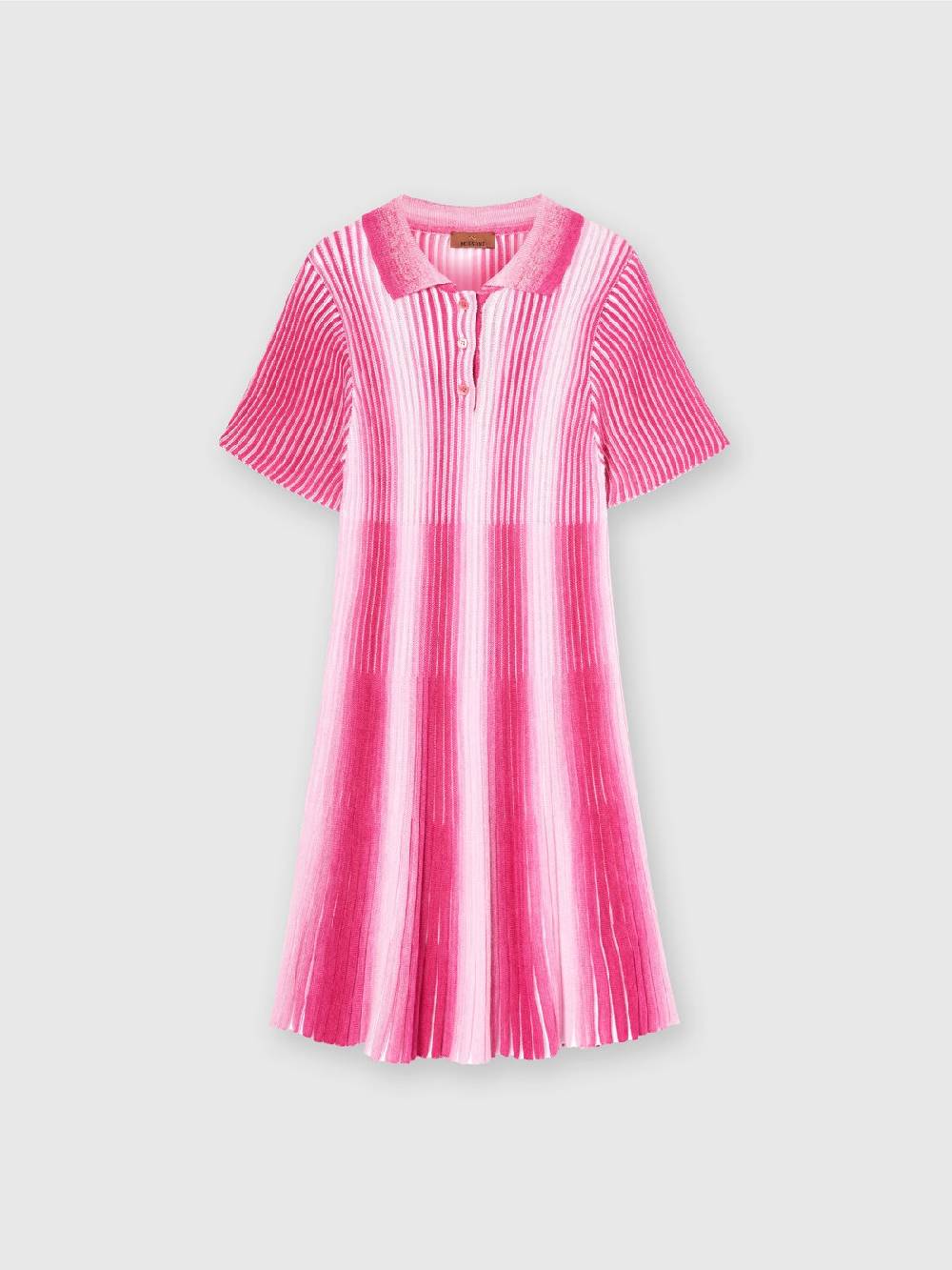 Missoni Abito midi in maglia di viscosa a righe Economico