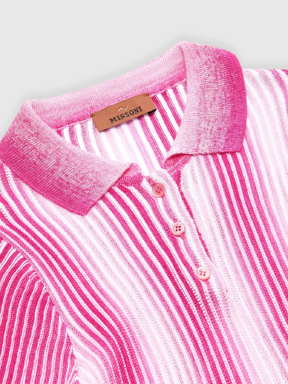 Missoni Abito midi in maglia di viscosa a righe Economico