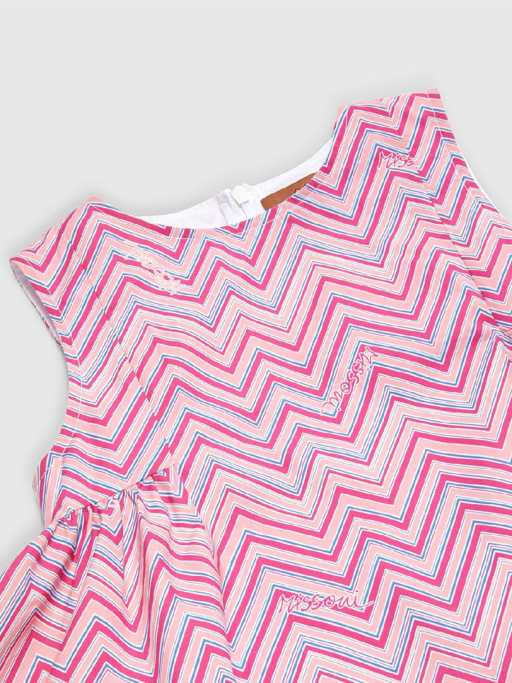 Missoni Abito in cotone con stampa zig zag Online