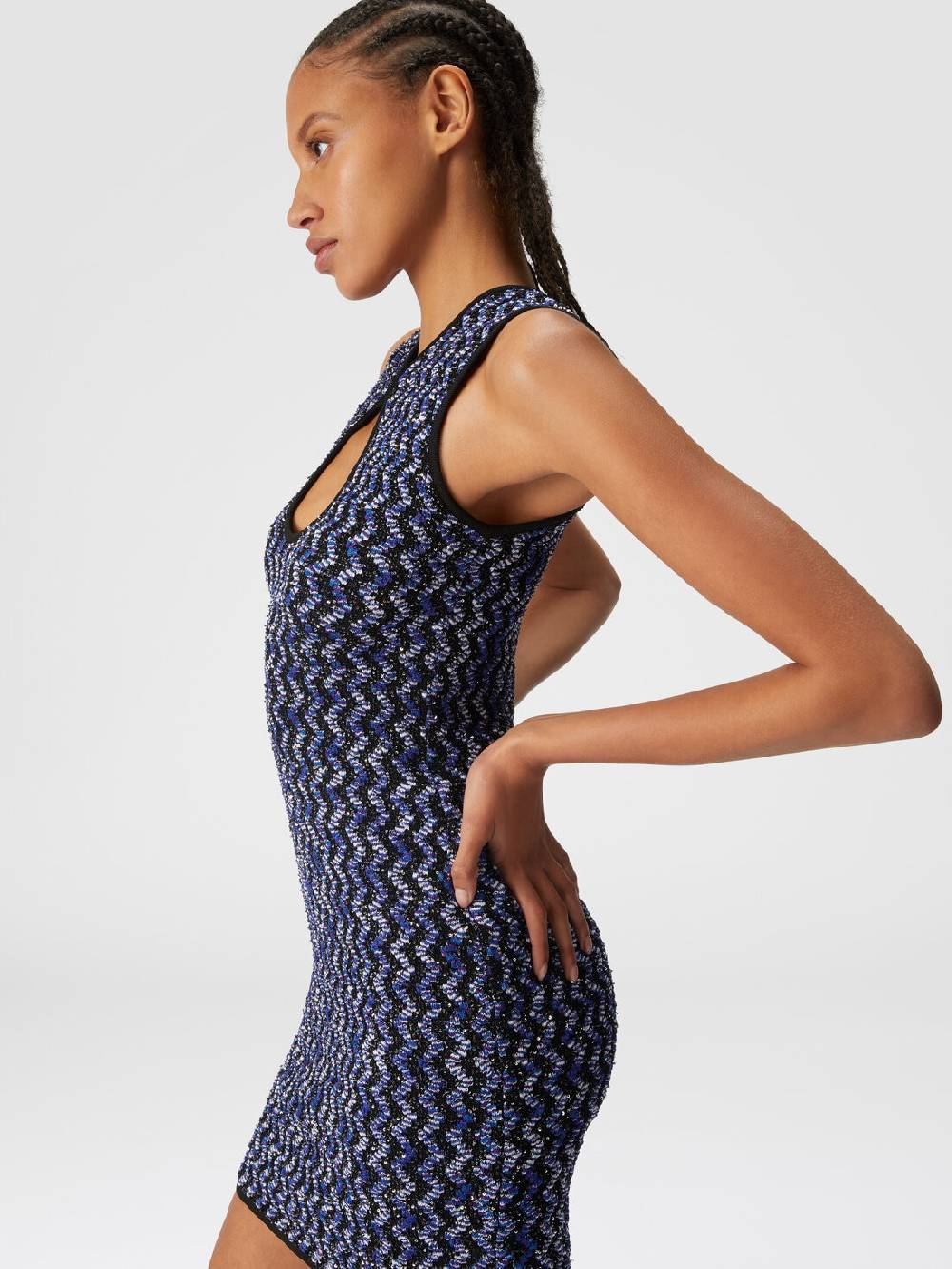 Missoni Mini-abito senza maniche zig zag con paillettes I Più Venduti