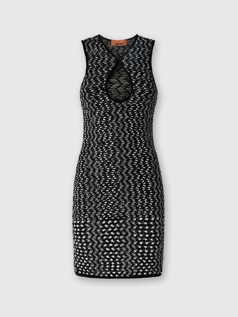 Missoni Mini-abito senza maniche zig zag con paillettes Vendite Flash