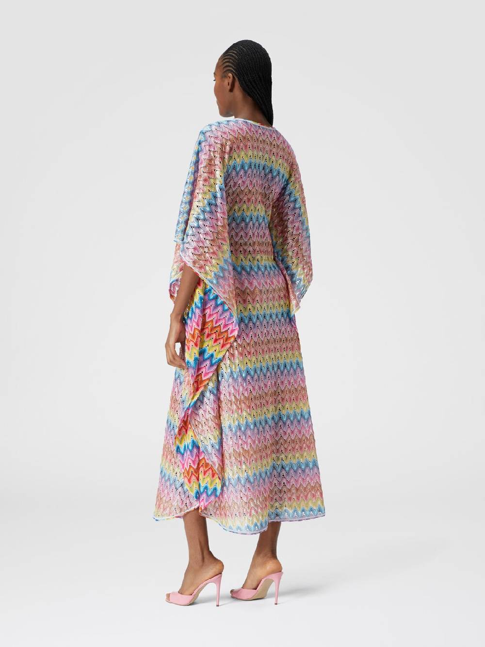 Missoni Caftano copricostume lungo in pizzo spalmato Enormi risparmi