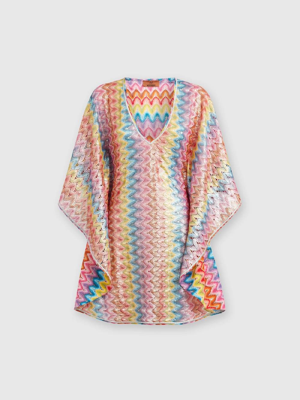 Missoni Caftano copricostume corto in pizzo spalmato In Saldo