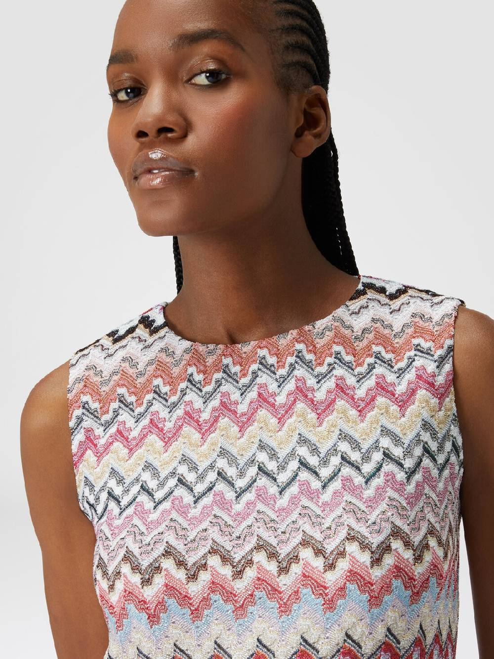 Missoni Mini-abito in misto viscosa lamé zig zag Moda