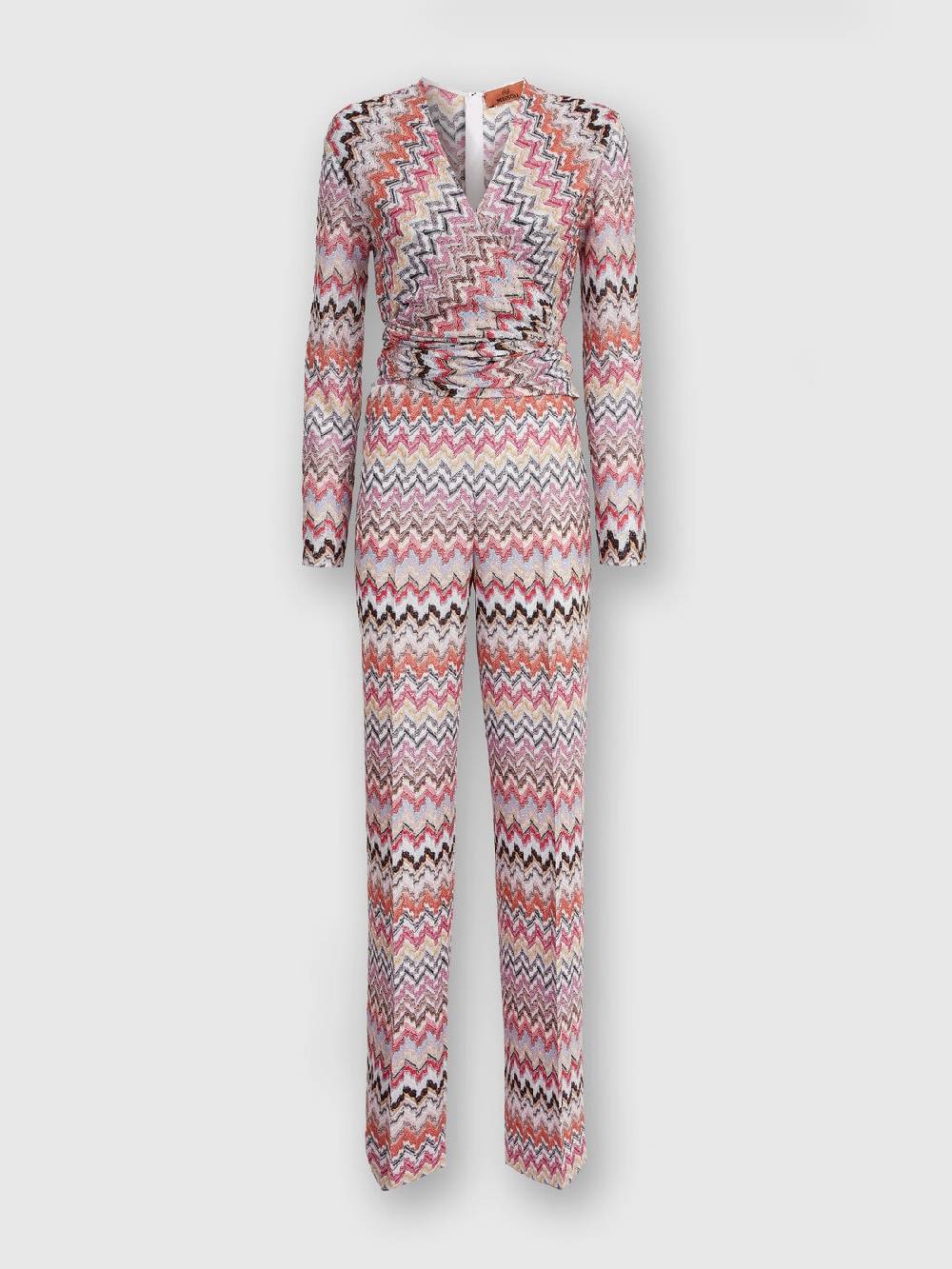 Missoni Tuta lunga in viscosa lamé zig zag 2025