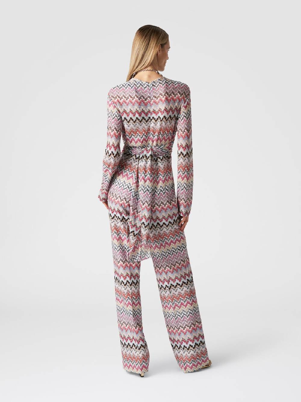 Missoni Tuta lunga in viscosa lamé zig zag 2025