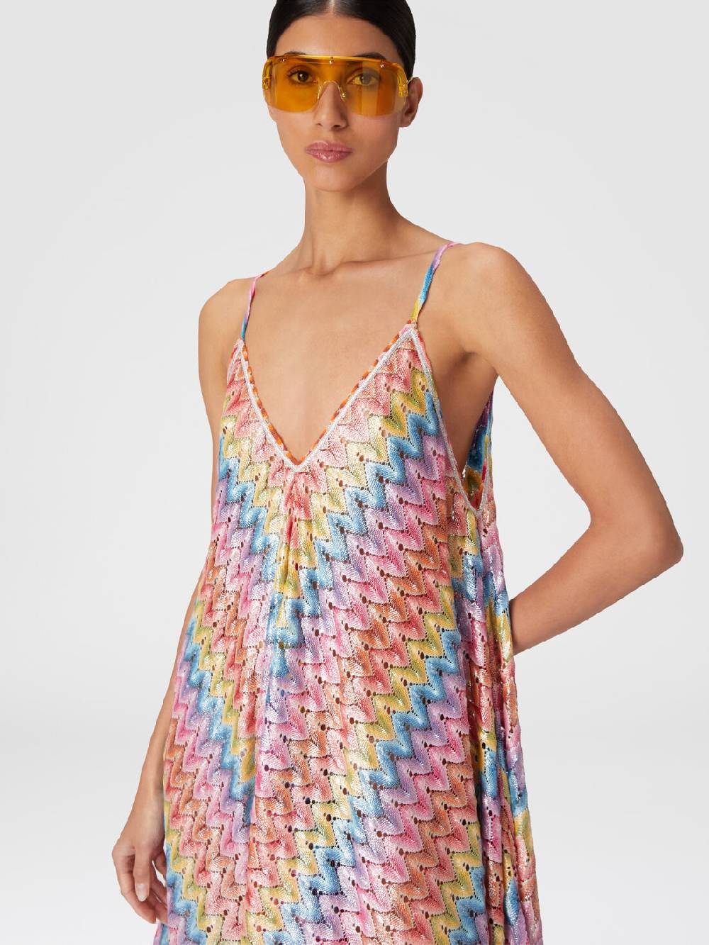 Missoni Abito copricostume a foulard in pizzo spalmato Soddisfazione Garantita