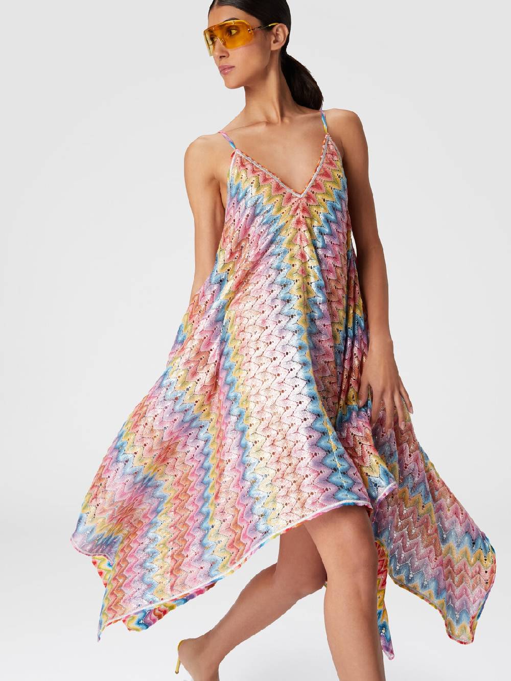 Missoni Abito copricostume a foulard in pizzo spalmato Soddisfazione Garantita