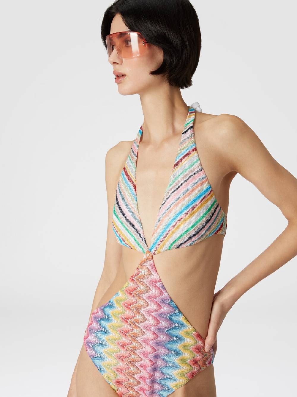 Missoni Costume intero patchwork con dettagli cut out Negozi Online