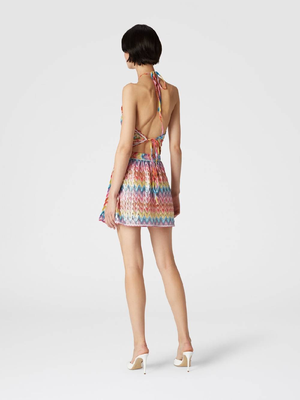 Missoni Mingonna a portafoglio in pizzo di misto cotone spalmato Shopping Online