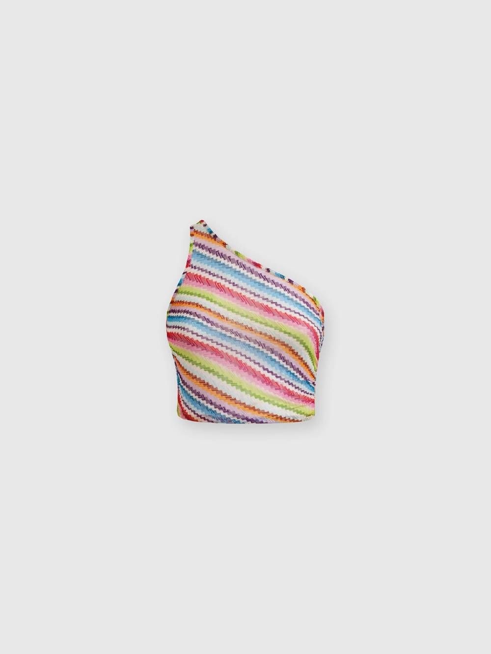 Missoni Crop top monospalla con arricciatura laterale Prezzo Ridotto
