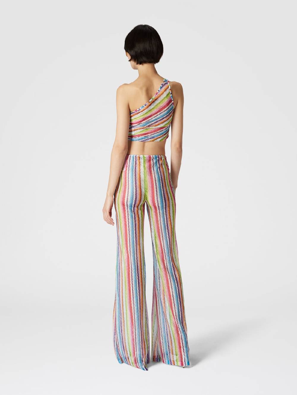 Missoni Crop top monospalla con arricciatura laterale Prezzo Ridotto