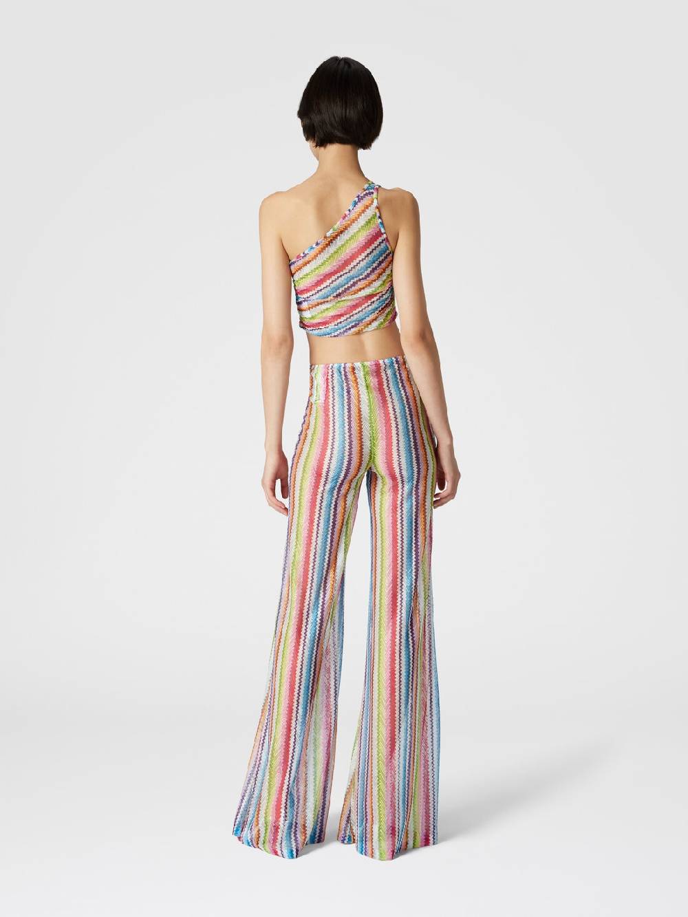 Missoni Pantaloni copricostume a vista bassa stampa zig zag Sottocosto