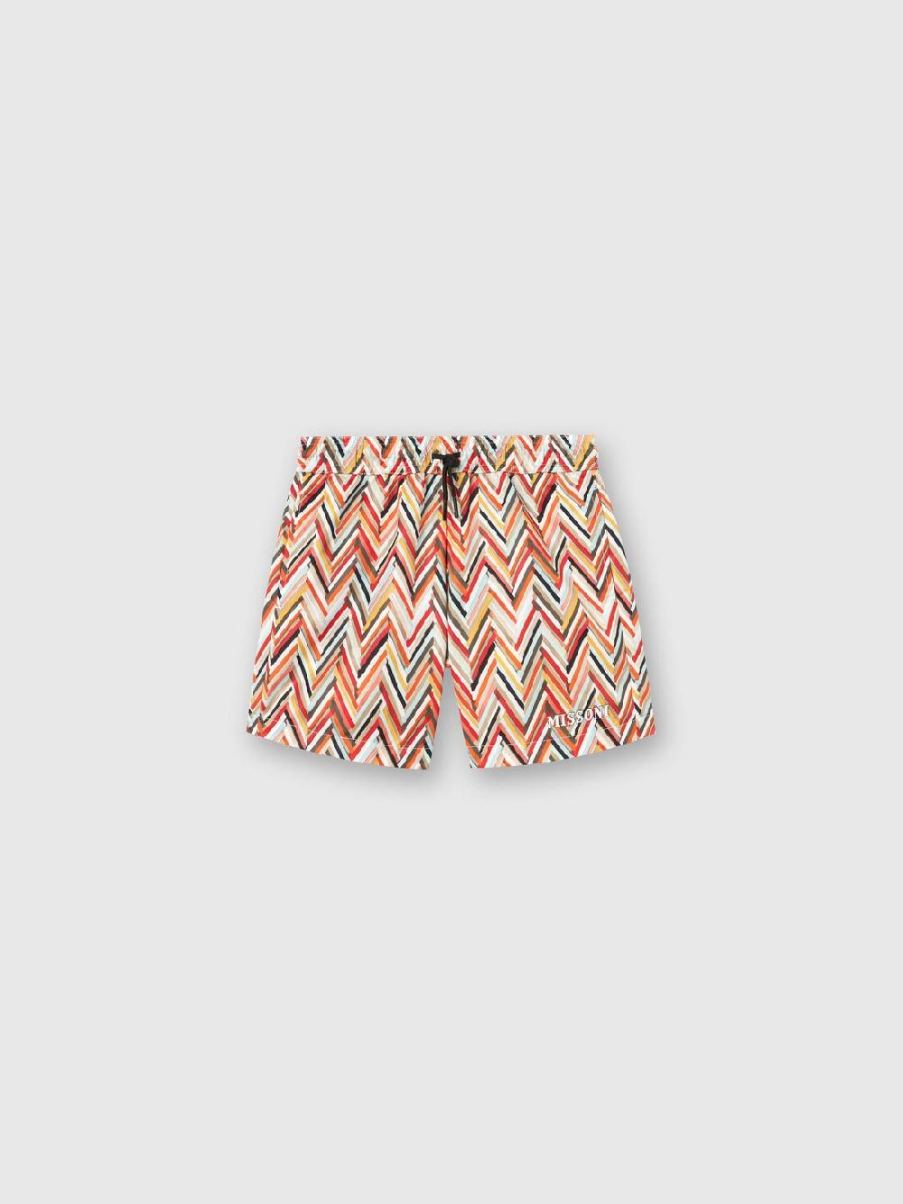 Missoni Boxer mare con pattern zig zag e logo Novità