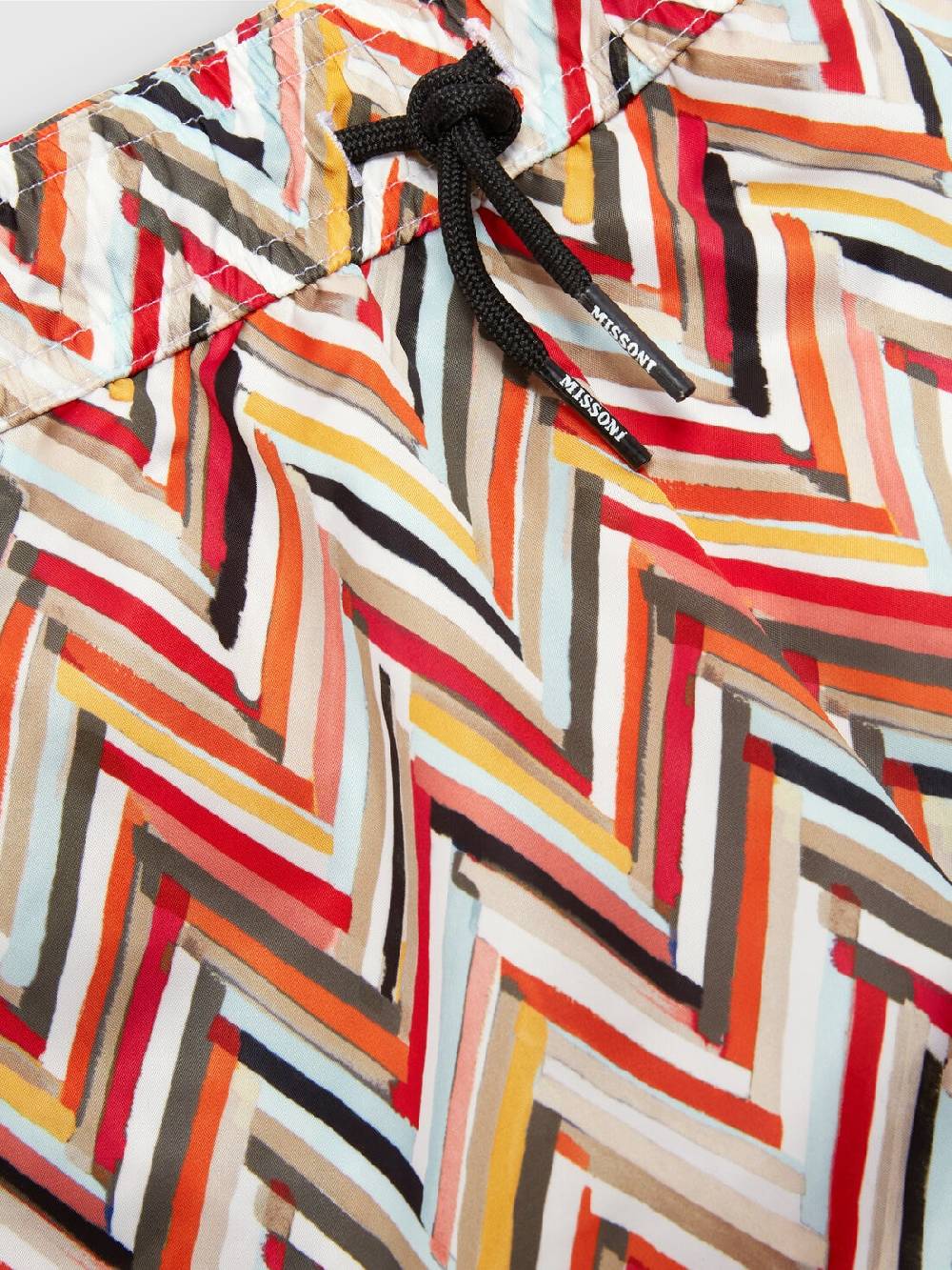 Missoni Boxer mare con pattern zig zag e logo Novità
