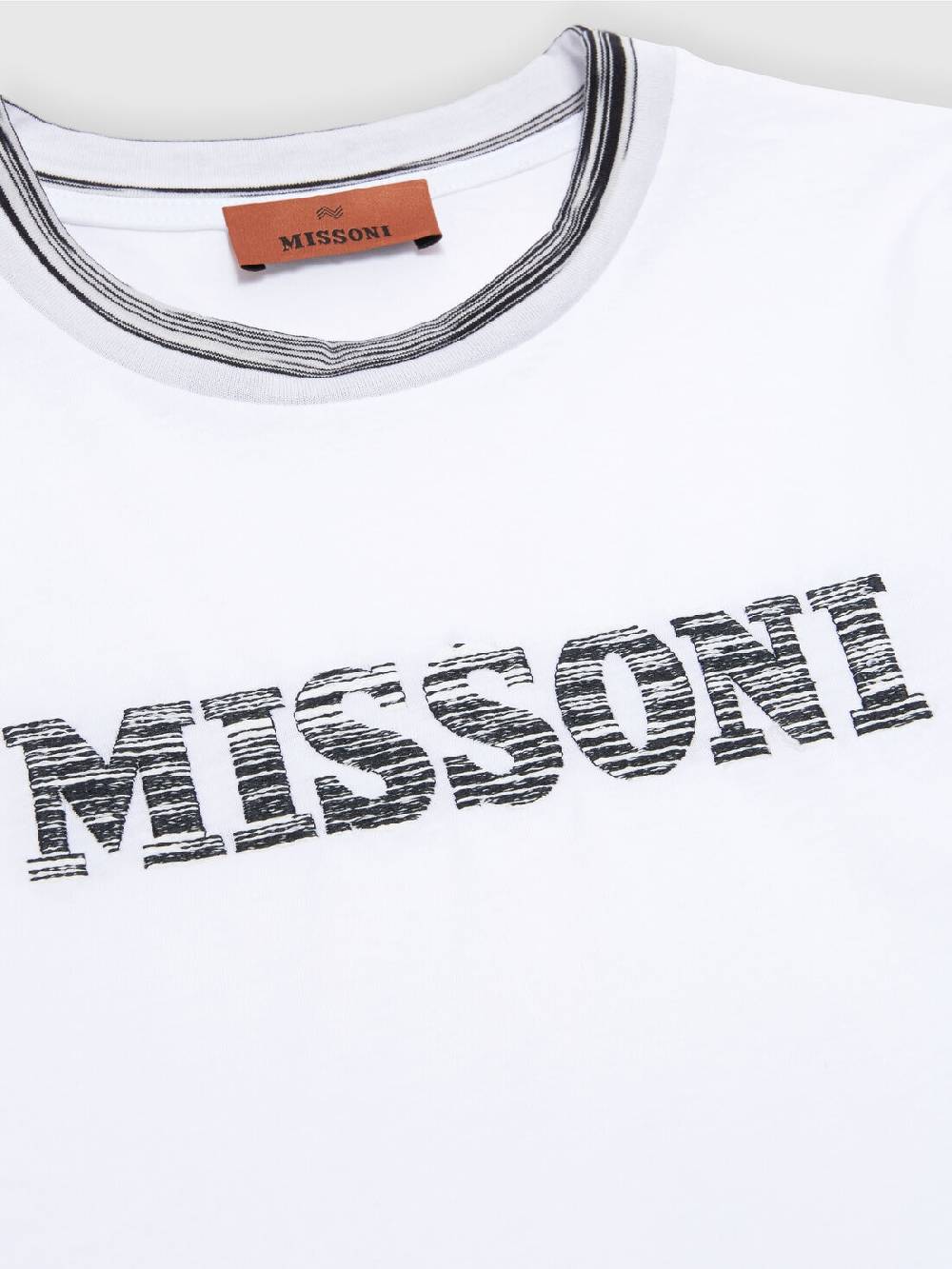 Missoni T-shirt in jersey di cotone con logo Sconto
