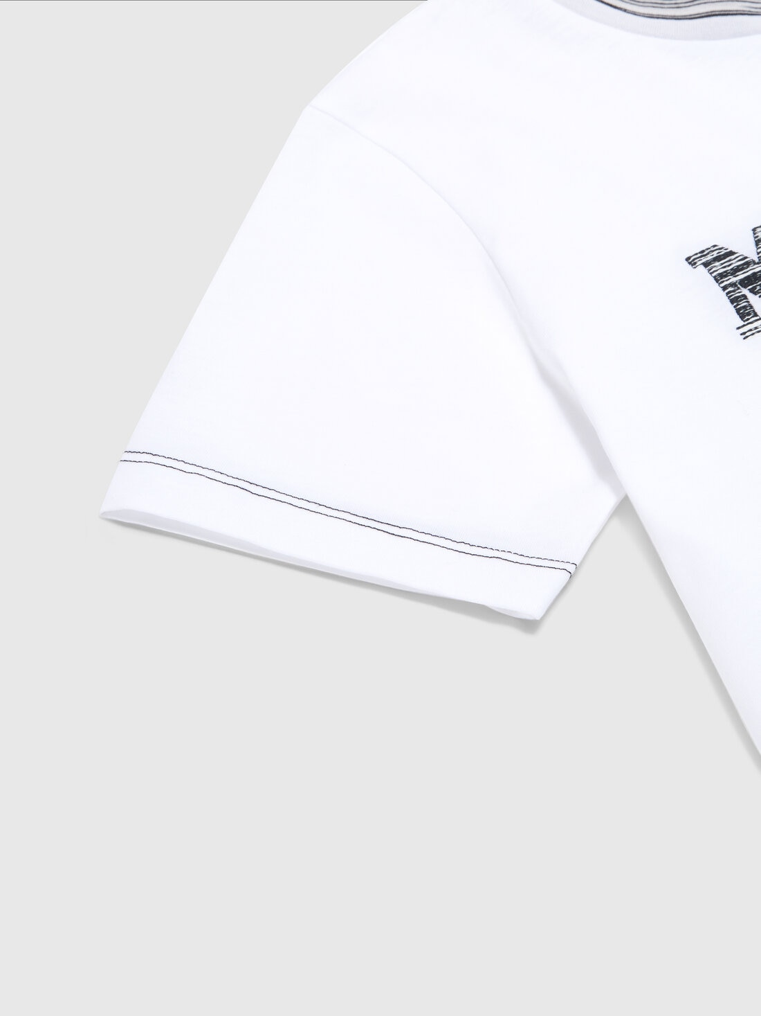 Missoni T-shirt in jersey di cotone con logo Sconto