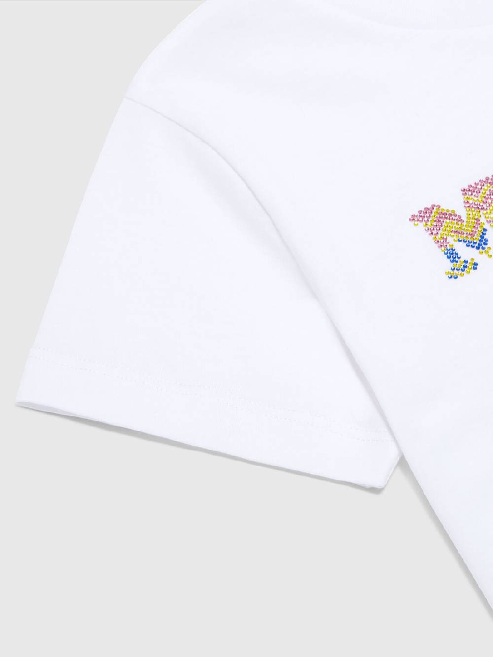 Missoni T-shirt in jersey di cotone con scritta logo chevron Offerta